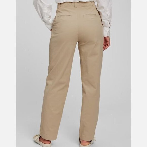 GAP 90's Straight Up Khakis with Washwell Size 6 Black Y2k Pants #815869 RT $70 - Picture 2 of 13